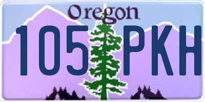 OR license plate 105PKH