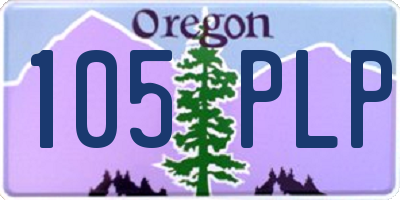 OR license plate 105PLP
