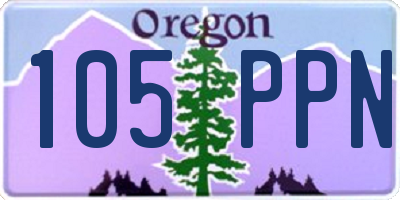 OR license plate 105PPN