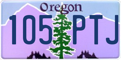OR license plate 105PTJ
