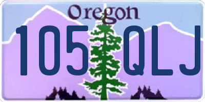 OR license plate 105QLJ