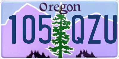OR license plate 105QZU