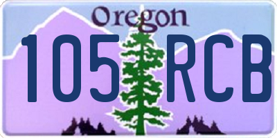 OR license plate 105RCB