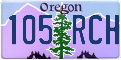 OR license plate 105RCH