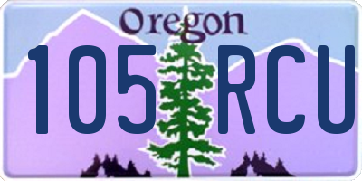 OR license plate 105RCU