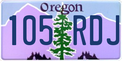 OR license plate 105RDJ