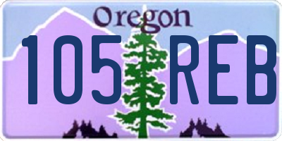 OR license plate 105REB