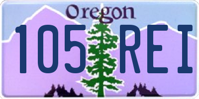 OR license plate 105REI