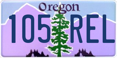 OR license plate 105REL