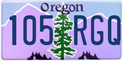 OR license plate 105RGQ