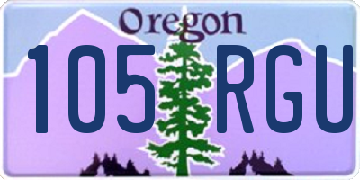 OR license plate 105RGU