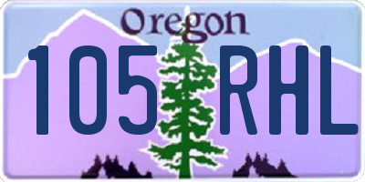 OR license plate 105RHL