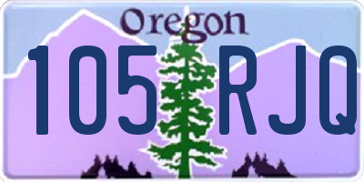 OR license plate 105RJQ