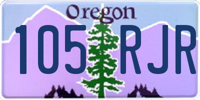 OR license plate 105RJR