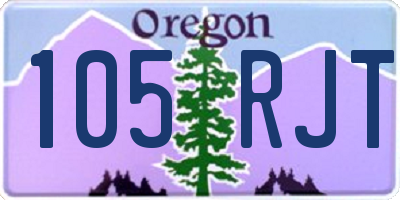 OR license plate 105RJT