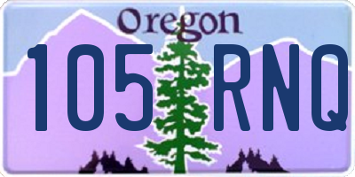 OR license plate 105RNQ