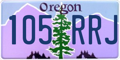 OR license plate 105RRJ