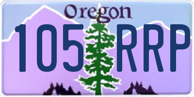OR license plate 105RRP