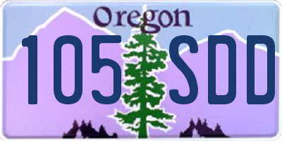 OR license plate 105SDD
