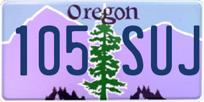 OR license plate 105SUJ