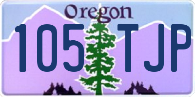 OR license plate 105TJP