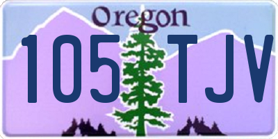 OR license plate 105TJV