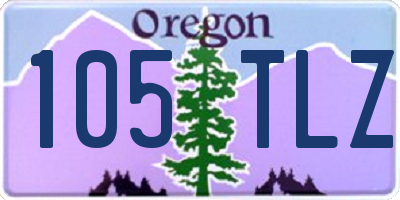 OR license plate 105TLZ