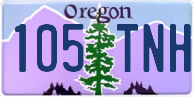 OR license plate 105TNH