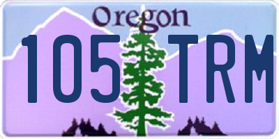 OR license plate 105TRM