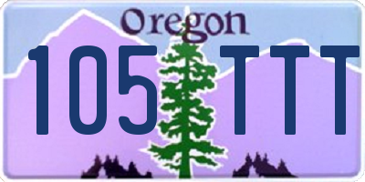 OR license plate 105TTT