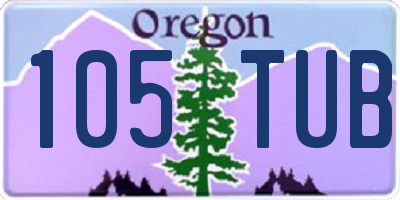 OR license plate 105TUB