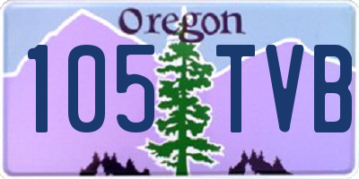 OR license plate 105TVB