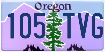 OR license plate 105TVG