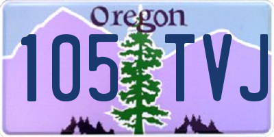 OR license plate 105TVJ