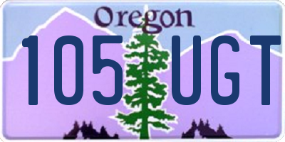 OR license plate 105UGT