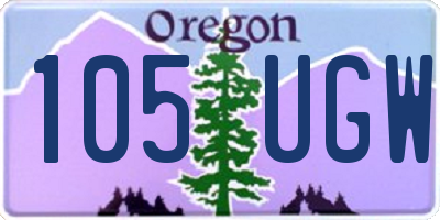OR license plate 105UGW