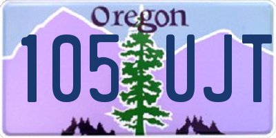 OR license plate 105UJT