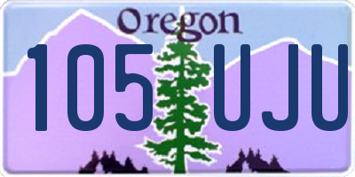 OR license plate 105UJU