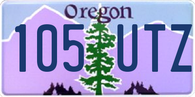 OR license plate 105UTZ