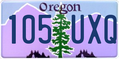OR license plate 105UXQ