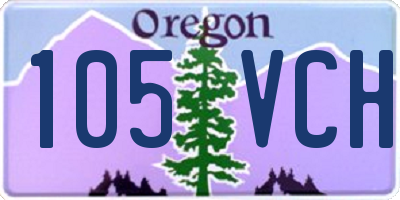 OR license plate 105VCH