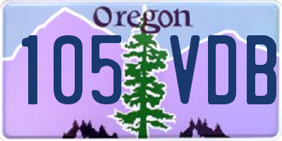 OR license plate 105VDB
