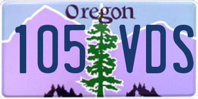 OR license plate 105VDS