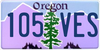 OR license plate 105VES
