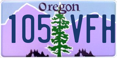 OR license plate 105VFH