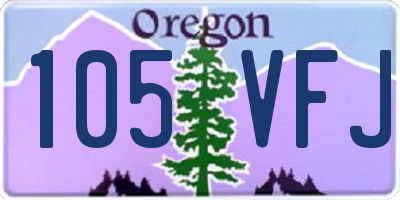 OR license plate 105VFJ