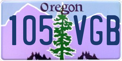 OR license plate 105VGB