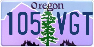 OR license plate 105VGT