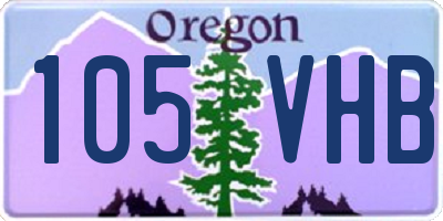 OR license plate 105VHB