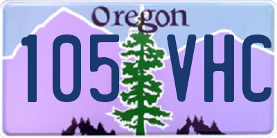 OR license plate 105VHC